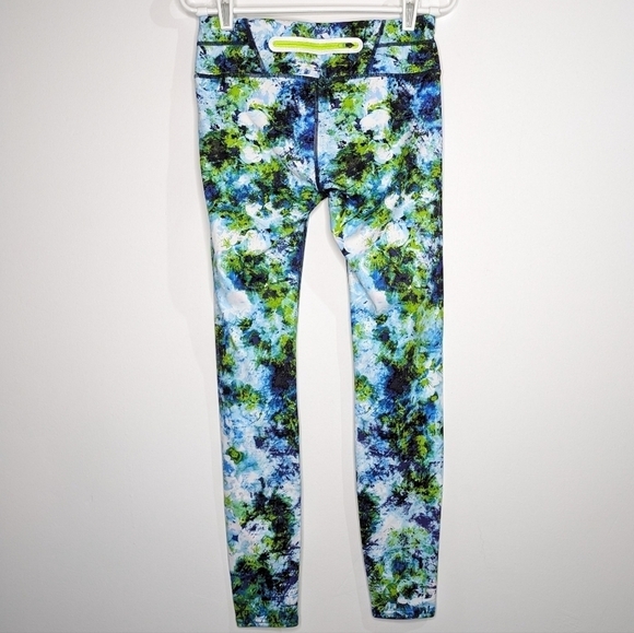Athleta blue green exercise workout leggings S - Picture 8 of 12